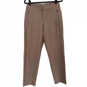 Athleta | Taupe Zip-Front Stellar Trouser | Size 8